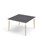 Bord Grow linoleum 120x120 cm hvit mansjett