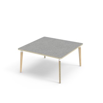 Bord Grow linoleum 120x120 cm hvit mansjett