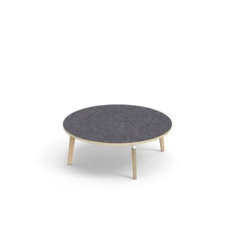 Bord Grow linoleum Ø120 cm hvit mansjett