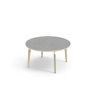 Bord Grow linoleum Ø120 cm hvit mansjett