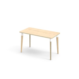 Bord Grow FSC HT 120x60 cm hvit mansjett