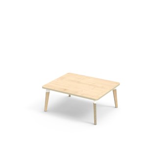 Bord Grow laminat 100x80 cm hvit mansjett