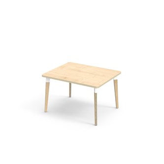 Bord Grow laminat 100x80 cm hvit mansjett