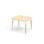 Bord Grow laminat 100x80 cm hvit mansjett