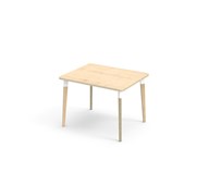 Bord Grow laminat 100x80 cm hvit mansjett