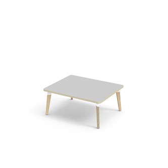 Bord Grow laminat 100x80 cm hvit mansjett