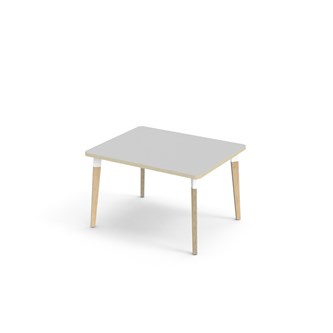 Bord Grow laminat 100x80 cm hvit mansjett