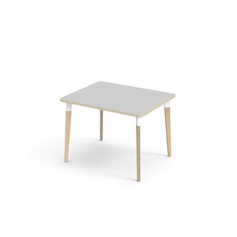 Bord Grow laminat 100x80 cm hvit mansjett