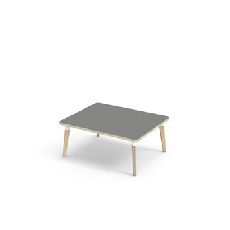 Bord Grow laminat 100x80 cm hvit mansjett