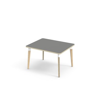 Bord Grow laminat 100x80 cm hvit mansjett