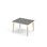 Bord Grow laminat 100x80 cm hvit mansjett