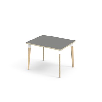 Bord Grow laminat 100x80 cm hvit mansjett