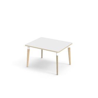 Bord Grow laminat 100x80 cm hvit mansjett