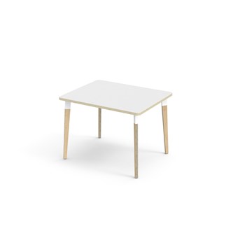 Bord Grow laminat 100x80 cm hvit mansjett