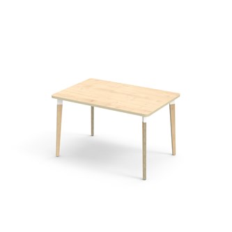 Bord Grow akustikklaminat 120x80 cm hvit mansjett