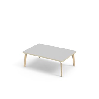 Bord Grow akustikklaminat 120x80 cm hvit mansjett