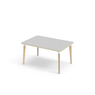 Bord Grow akustikklaminat 120x80 cm hvit mansjett