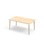 Bord Grow FSC akustikklaminat 140x80 cm hvit mansjett