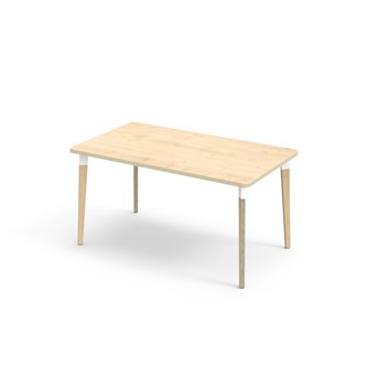 Bord Grow FSC akustikklaminat 140x80 cm hvit mansjett