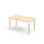Bord Grow FSC akustikklaminat 140x80 cm hvit mansjett