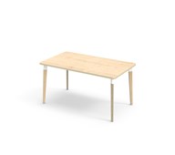 Bord Grow FSC akustikklaminat 140x80 cm hvit mansjett