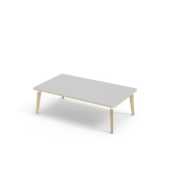 Bord Grow FSC akustikklaminat 140x80 cm hvit mansjett