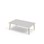 Bord Grow FSC akustikklaminat 140x80 cm hvit mansjett