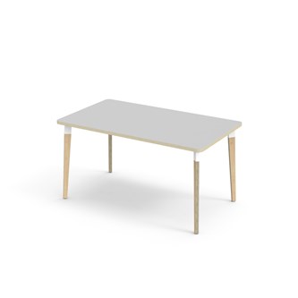 Bord Grow FSC akustikklaminat 140x80 cm hvit mansjett