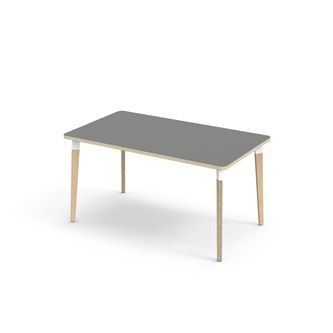 Bord Grow FSC akustikklaminat 140x80 cm hvit mansjett