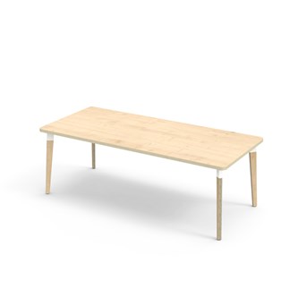 Bord Grow akustikklaminat 180x80 cm hvit mansjett