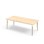 Bord Grow akustikklaminat 180x80 cm hvit mansjett