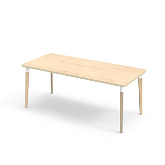 Bord Grow akustikklaminat 180x80 cm hvit mansjett