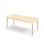 Bord Grow akustikklaminat 180x80 cm hvit mansjett