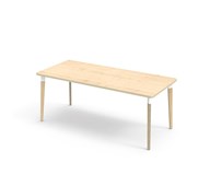 Bord Grow akustikklaminat 180x80 cm hvit mansjett
