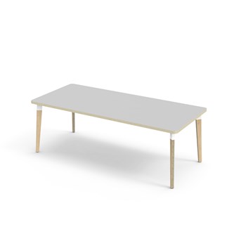Bord Grow akustikklaminat 180x80 cm hvit mansjett