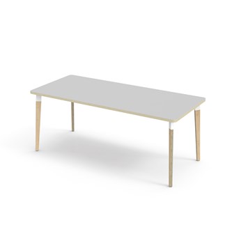 Bord Grow akustikklaminat 180x80 cm hvit mansjett
