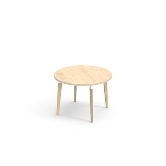 Bord Grow FSC akustikklaminat Ø90 cm hvit mansjett