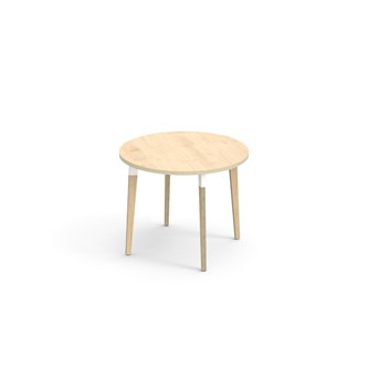 Bord Grow FSC akustikklaminat Ø90 cm hvit mansjett