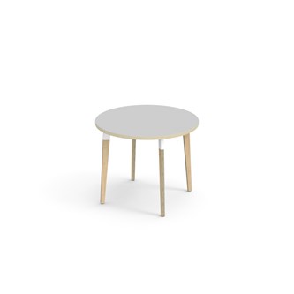 Bord Grow FSC akustikklaminat Ø90 cm hvit mansjett