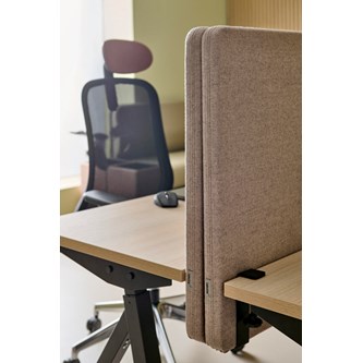 Bordskjerm Enkel frontmontert B140xH65 cm