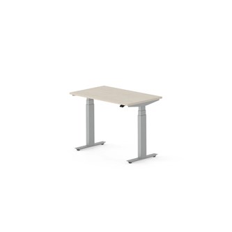 Skrivebord Work FSC BX T-E 100x60 cm sølvfarget stativ