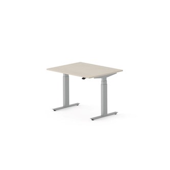 Skrivebord Work FSC BX T-E 100x80 cm sølvfarget stativ