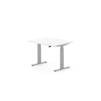 Skrivebord Work FSC BX HT 100x80 cm sølv