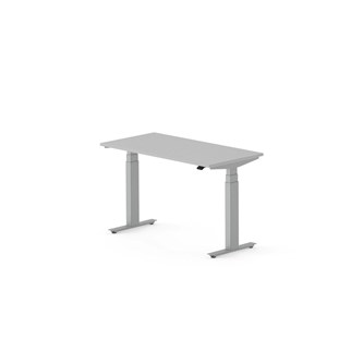 Skrivebord Work FSC BX HT 120x60 cm sølv