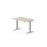 Skrivebord Work FSC BX T-E 120x80 cm sølvfarget stativ