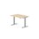 Skrivebord Work FSC BX HT 120x80 cm sølv