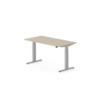 Skrivebord Work FSC BX HT 140x70 cm sølv