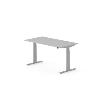 Skrivebord Work FSC BX HT 140x70 cm sølv