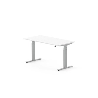 Skrivebord Work FSC BX HT 140x70 cm sølv