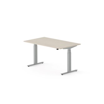 Skrivebord Work FSC BX T-E 140x80 cm sølvfarget stativ